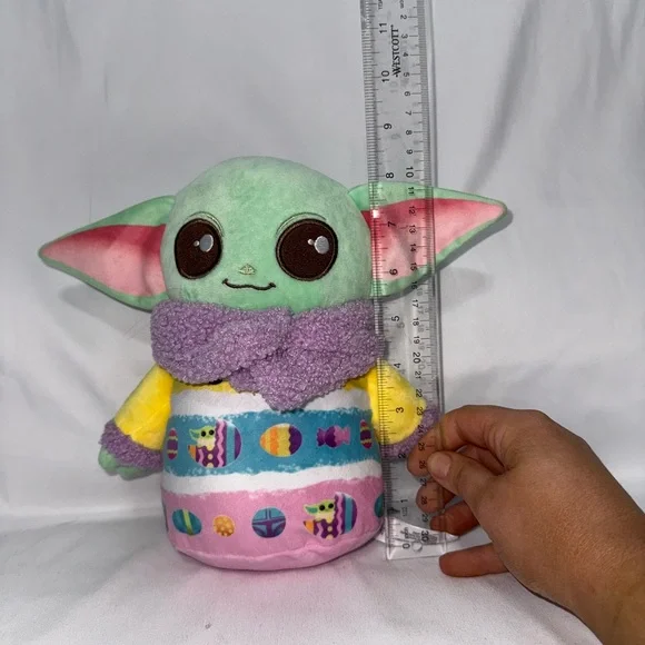 DISNEY STAR WARS GROGU EASTER PLUSH. BABY YODA STUFFED ANIMAL. MANDALORIAN 8” - Picture 1 of 4